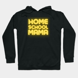 Homeschool Mama Neon Yellow Hoodie